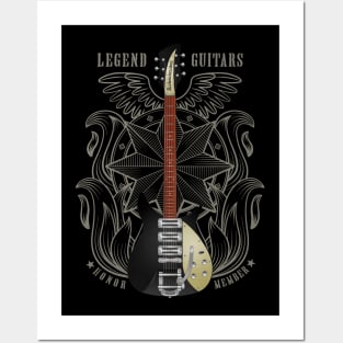 Famous electric guitar Posters and Art